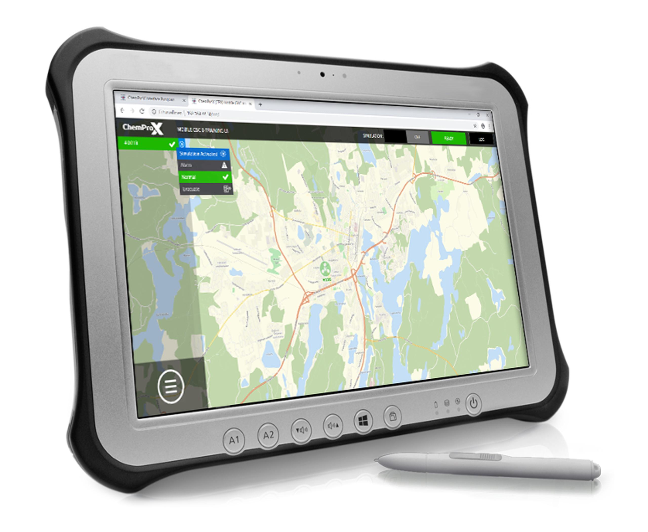 ChemProX Mobile C&C and Training user interface