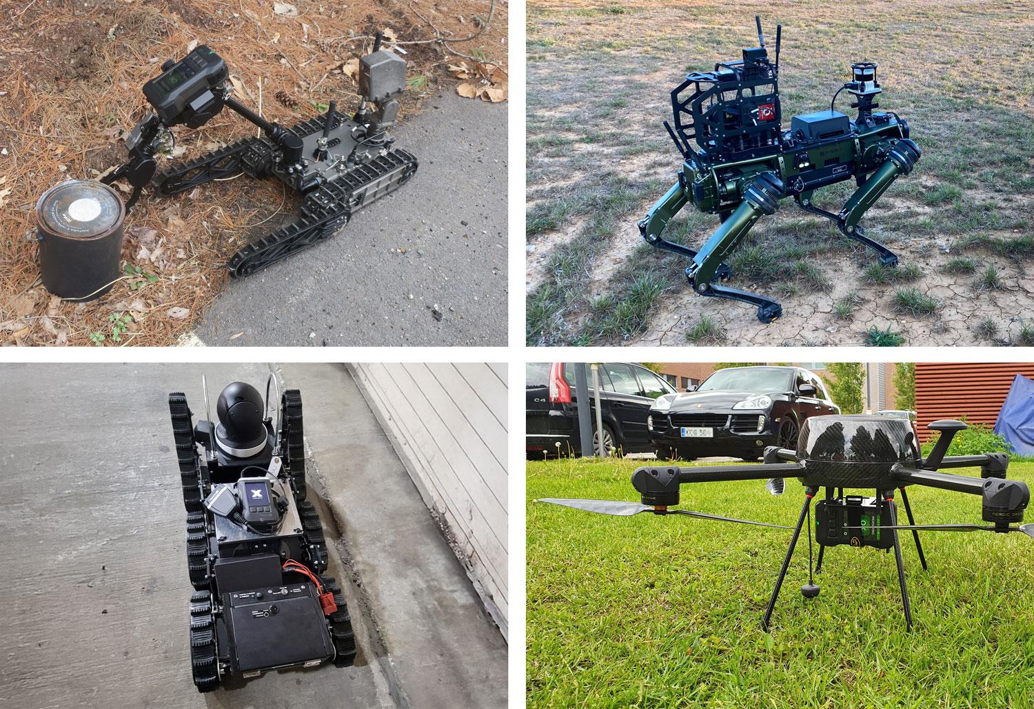 ChemProX integrated onto different unmanned platforms as part of modular CBRN Systems